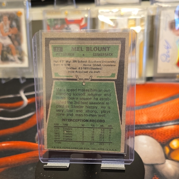 1975 TOPPS 12 MEL BLOUNT VG-EX - Picture 2 of 2
